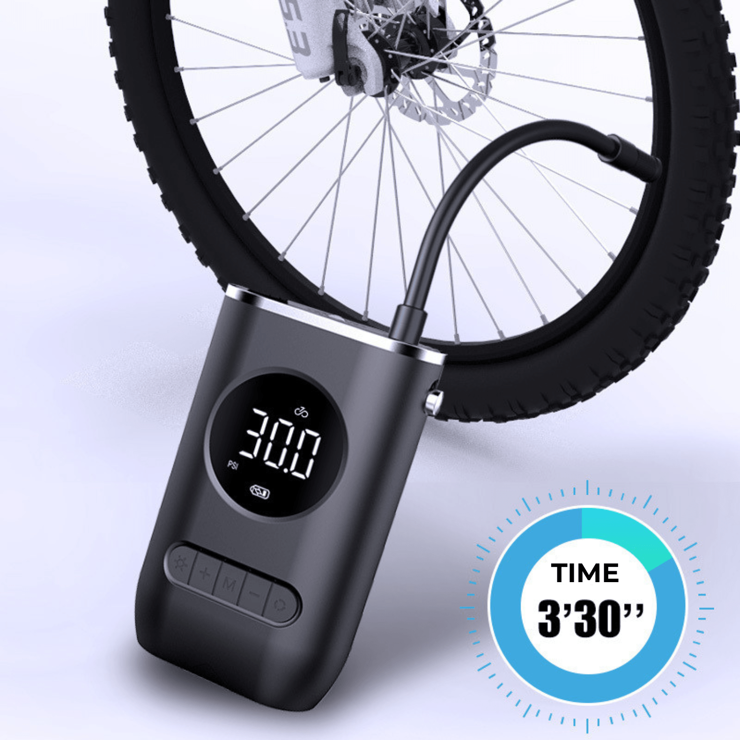 Mini Portable Electric Bicycle Tire Inflator Pump - VANPOWERS LTD