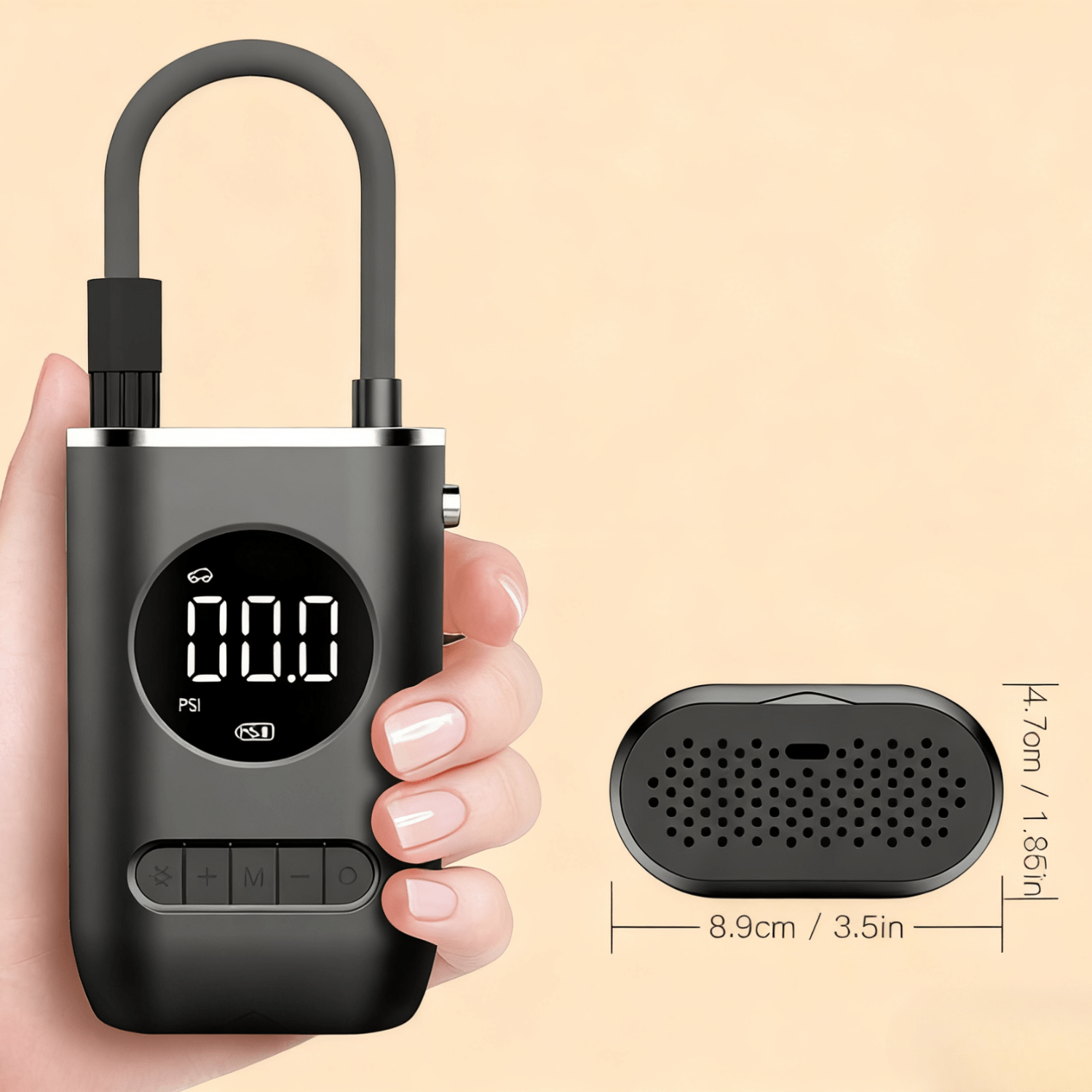 Mini Portable Electric Bicycle Tire Inflator Pump - VANPOWERS LTD