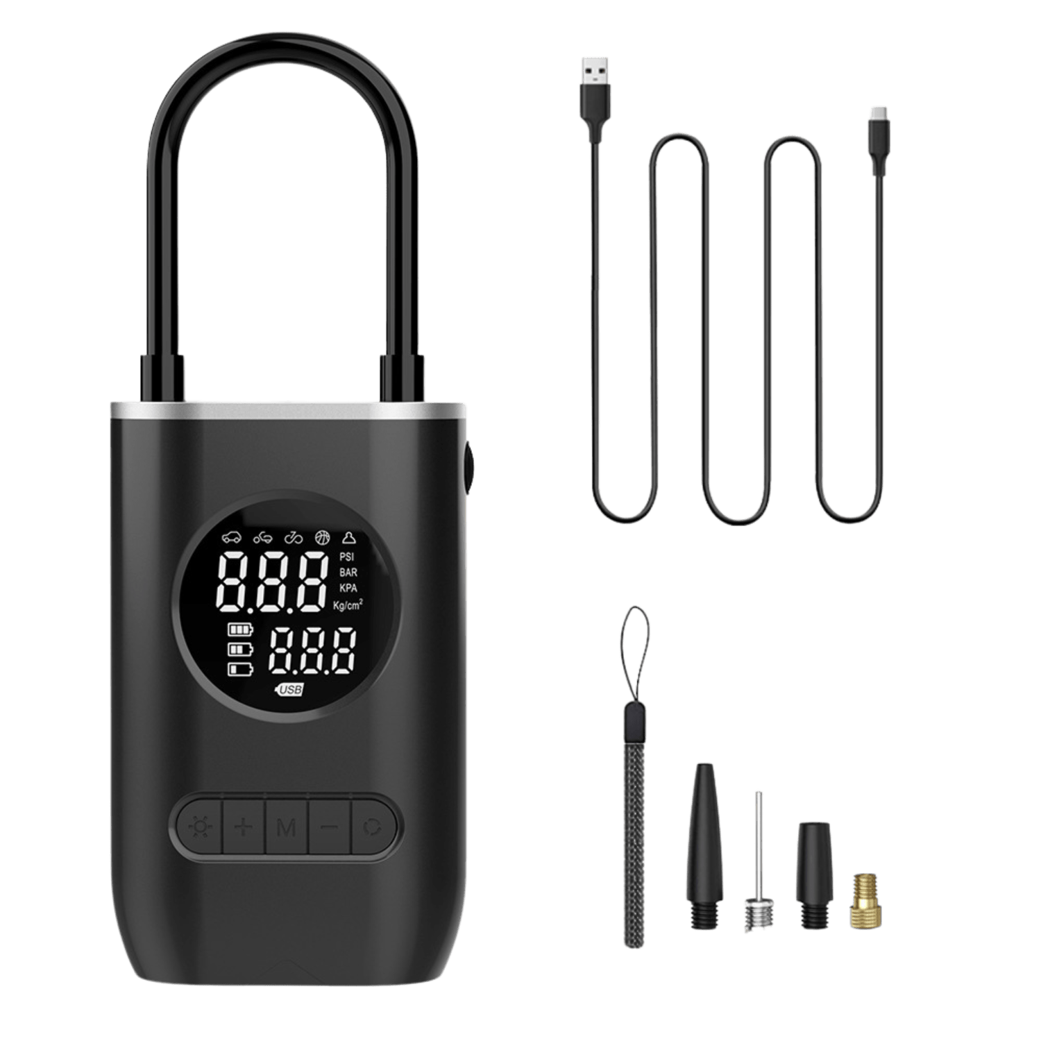 Mini Portable Electric Bicycle Tire Inflator Pump - VANPOWERS LTD