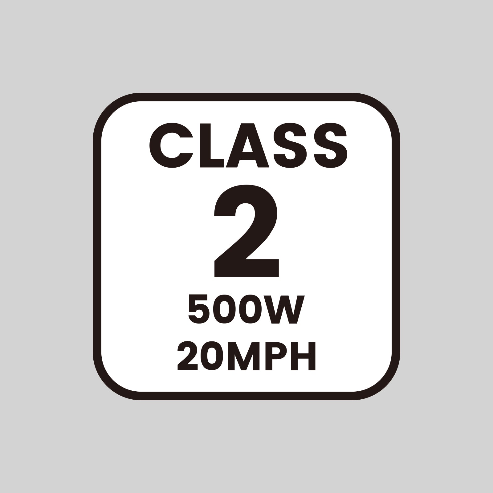 E - Bike Frame Identification Class Number Stickers 12 pcs - VANPOWERS LTD