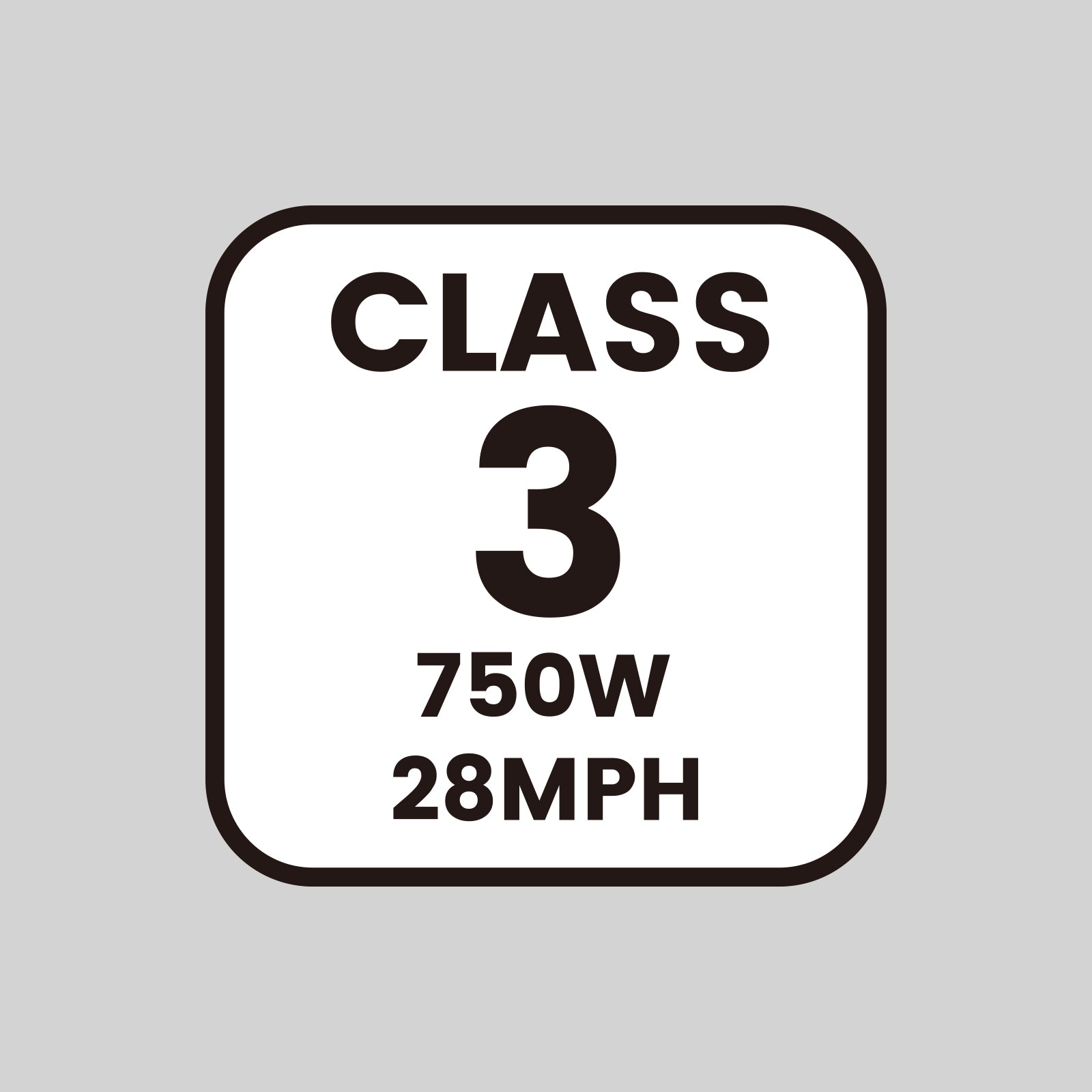 E - Bike Frame Identification Class Number Stickers 12 pcs - VANPOWERS LTD