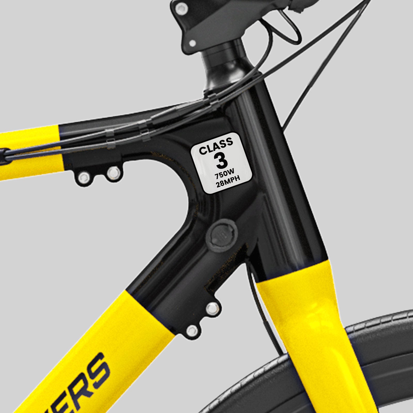 E - Bike Frame Identification Class Number Stickers 12 pcs - VANPOWERS LTD