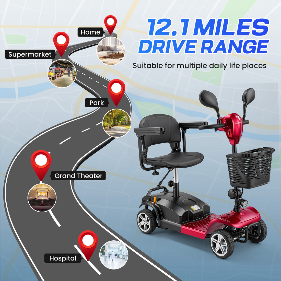 Vanpowers VanSwift Personal Compact Scooter - VANPOWERS