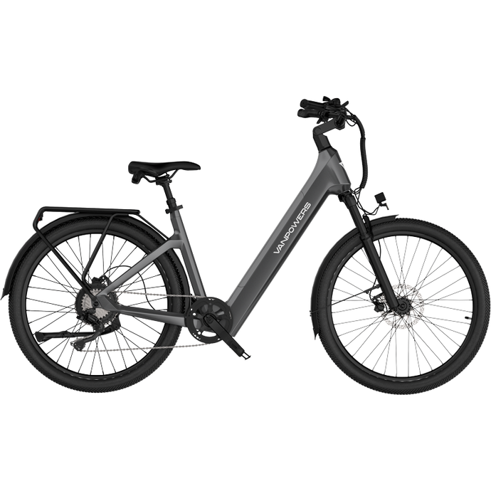 UrbanGlide-Pro features a robust 500W hub motor and an easy-to-use thumb throttle. It comes with a 48V 15Ah, 692Wh battery, providing the Urban Glide Pro a max range of up to 70 miles. Vanpowers offers the option to 