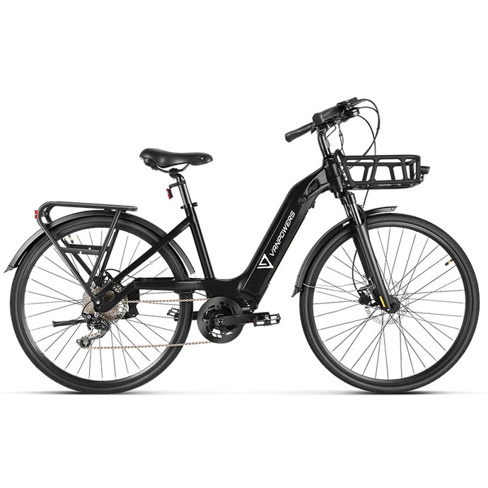 vanpowers seine is a commuter electric bicycle equipped with a 500W mid-mounted motor, which is very suitable for urban commuting and is the best commuter electric bicycle in 2024. 2024 best Mountain Electric Bike. 100% tax free. free shipping. 6-year warranty + 30+ repair shops, strong support.