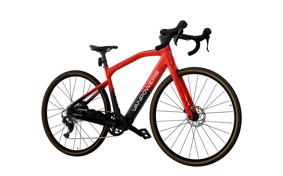 electric racing bicycle VANPOWERS | UrbanCross-Ultra Best Lightweight Electric Gravel Bike for Urban Adventures