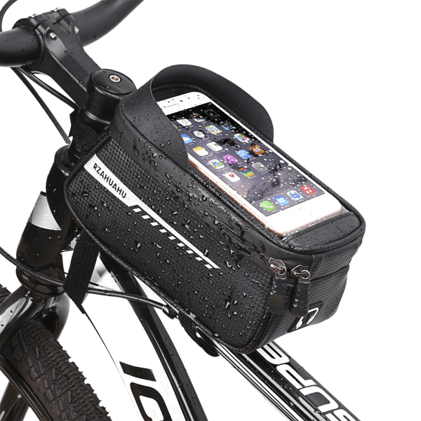 Bolsa de ciclismo en el marco de bicicleta electrónica impermeable