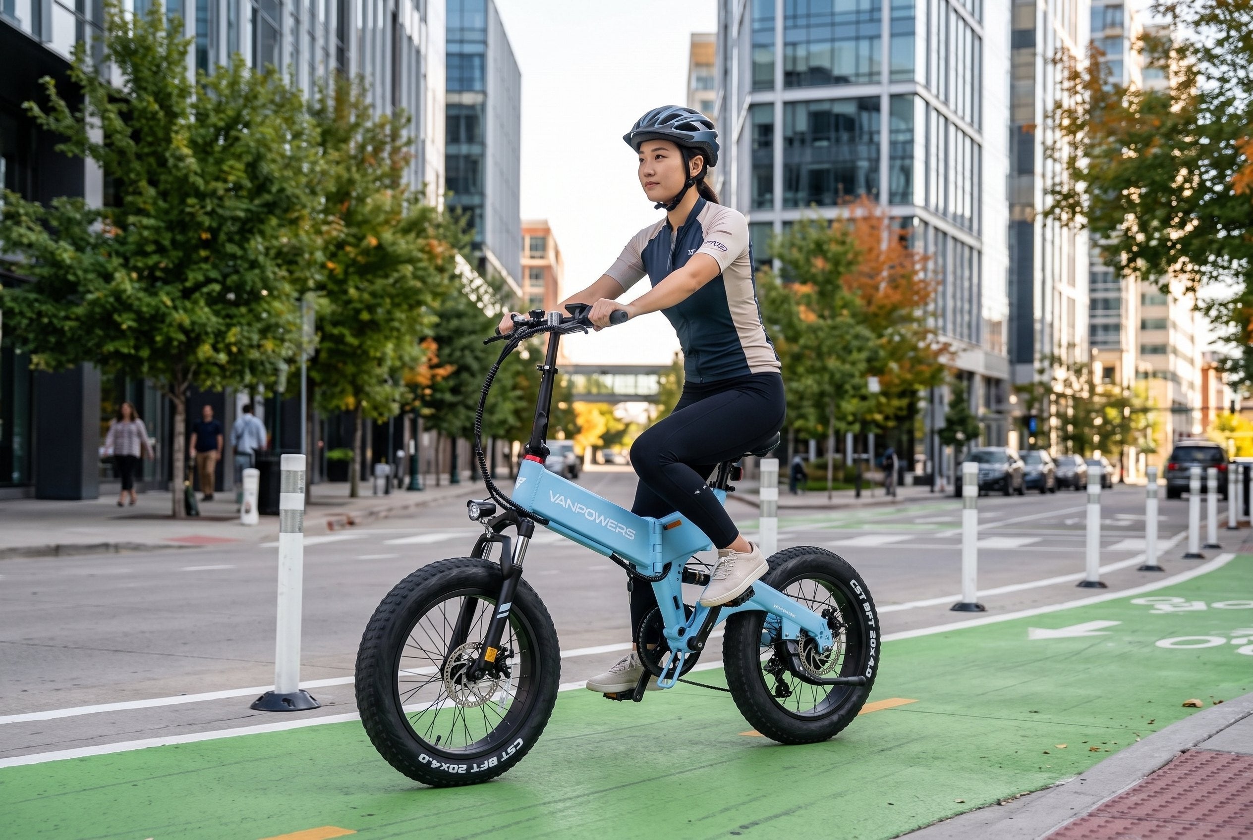Vanpowers UrbanFold Foldable Fat Tire Electric Bike