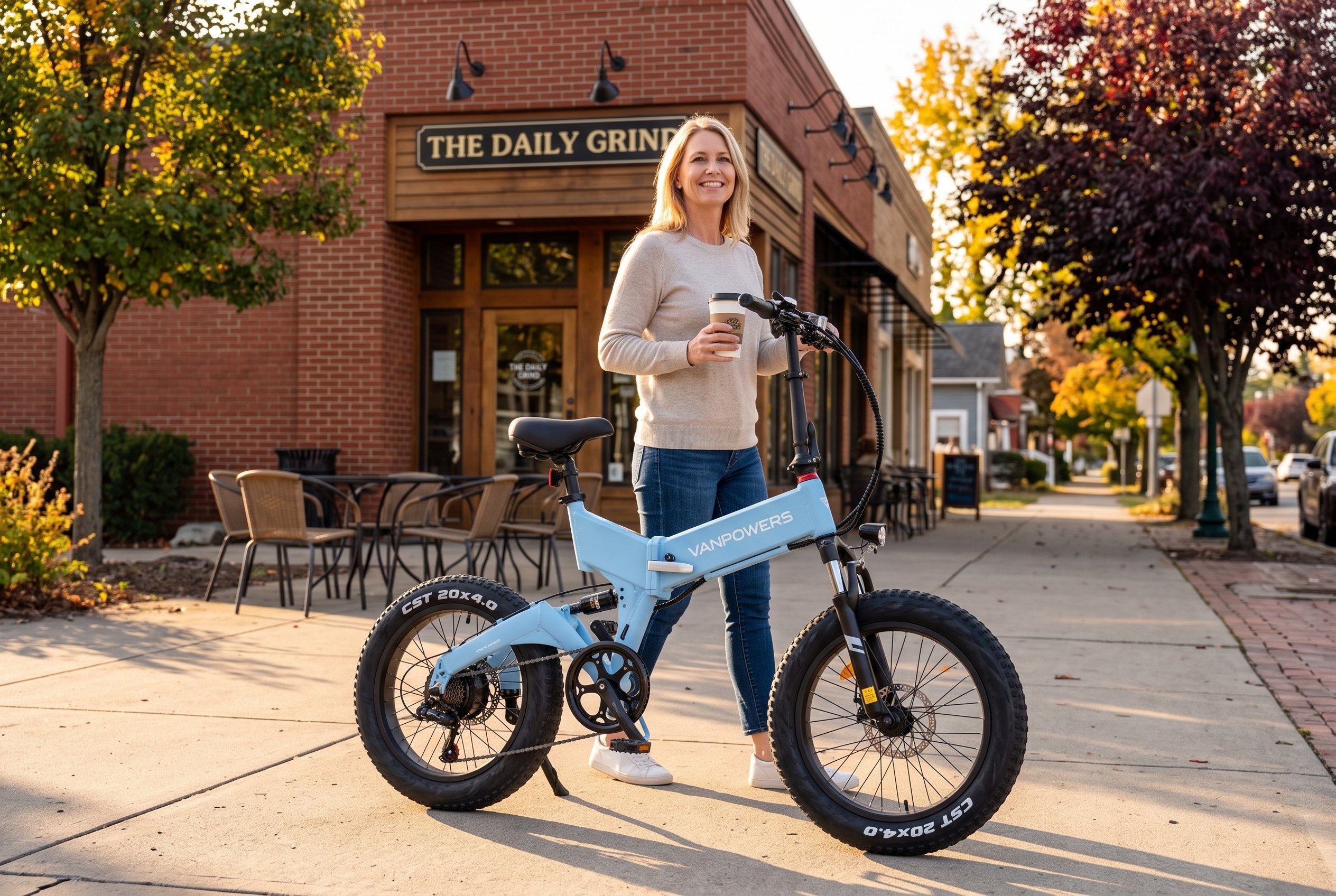 Vanpowers UrbanFold Foldable Fat Tire Electric Bike
